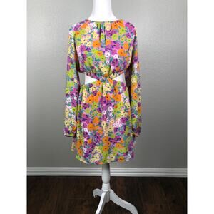Sanctuary Floral Dress Blouson Sleeve Women's Size Medium NEW